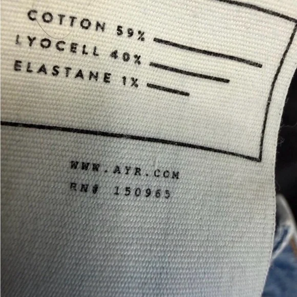 AYR the Roadie Jeans Women’s Relaxed Straight Leg Vintage Look Sz 27 - Picture 7 of 14